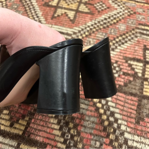 Gianvito Rossi Chunky Heel Loafer Mules size 38.5 (fits 7.5-8) - Picture 4 of 8